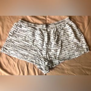 *2/$16* Calvin Klein Sleepwear Black & White Cheeky Boyfriend Brief Shorts - S